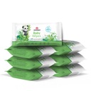 Vlhčené obrúsky Opharm Baby Wipes 6 x 64 ks.