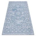 STRUNOVÝ KOBEREC 120x170 cm BOHO modrý #DEV1440