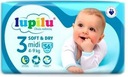 Lupilu SOFT & DRY 3 MIDI plienky 56ks