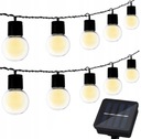 LED SOLAR GARLAND ZÁHRADNÉ LAMPY GUĽOVÉ 20LED