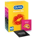 DUREX Pleasure Mix kondómy 40 ks, stimulačné