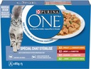 PURINA ONE Sterilcat sada vrecúšok pre mačky sterilizovaný MIX príchutí 8x85g