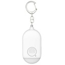 (Biela) Osobný bezpečnostný alarm Keychain Emergency