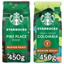 Starbucks Pike Place + Kolumbijské zrná 2x450g