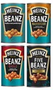 HEINZ BAKED BEANZ 4x MIX Fazuľa v paradajkovej omáčke