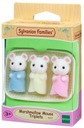 SYLVANIAN FAMILIES 5337 Marshmallow trojčatá. myši