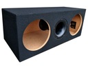 2x25 Excursion bass-reflex subwoofer box