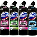 Domestos Zero Stone Hrubý toaletný gél Limetková Modrá Ružový MIX 4x 750ml