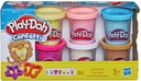 HASBRO PLAY-DOH CASTRY 6 BALENÍ KONFETTIEK + FORMÁČKY 6 KONFETTIEK