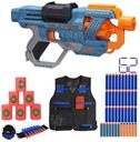 NERF COMMANDER ZBRAŇ 27 METROV + PRÍSLUŠENSTVO VESTA ŠÍPKY TERČOVÉ PÁSMO