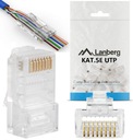 100ks RJ45 cat5e prechádza cez UTP zástrčku