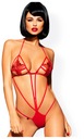 OBSESSIVE LUIZA TEDDY RED S/M - TEMPTIVE MINI BODY