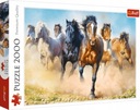 2000 EL PUZZLE GALOPUJĄCE HORSE STADO HORSES TREFL