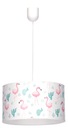 Závesné stropné svietidlo luster LAMPSHADE FLAMINGOS stropné svietidlá lustre