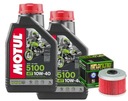 OLEJOVÁ SADA MOTUL 5100 10W40 2L HF113 HONDA XL125 Varadero 01-12