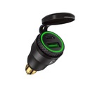 QC3.0 duálna USB nabíjačka na motorku