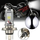 1ks Motocykel H4 COB LED svetlomet Hi/Lo Beam