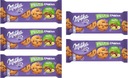 Čokoládové sušienky Milka Pieguski Čoko oriešky lieskové 120g x5