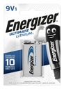 Energizer Ultimate lítiová batéria LA522 9V 6F22