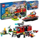 LEGO City 60374 Terénne vozidlo hasičského zboru Hasičská zbrojnica + hasičský čln