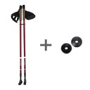 NORDIC WALKING TREKKINGOVÉ PALICE 2 KUSY NASTAVITEĽNÉ 86-140cm ANTI-SHOCK