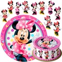 SADA TORTOVÝCH KOLÁČOV MINNIE MOUSE + 10 ZNAKOV