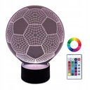 XL LED nočná lampa 3D futbalový zápas 16 farieb + diaľkové ovládanie