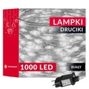 DRÔTENÉ LAMPY 1000LED 100M ELEKTRINA SVETLÁ VIANOČNÉHO STROMČEKA STRUNKY STUDENÁ BIELA