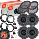 JBL 4 CAR SPEAKERS 165 mm dištančné podložky pre SKODA FABIA 2 II predné + zadné