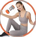 Hula hoop Fitness Fit oranžová a šedá