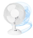 STOLNÝ STOLNÝ VENTILÁTOR 21W, BIELY