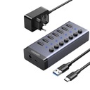 UGREEN 7v1 Hub USB-C 7xUSB-A 3.0 12V 5Gbps + kábel