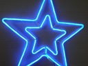 BLUE STAR 55 cm OSVETLENIE NEÓNOVÁ LED DEKORÁCIA