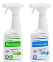 Tekutý dezinfekčný prostriedok na klimatizáciu Bioclean 0,5L + Greaseclean 0,5L