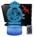 3D REAL MADRID LED NOČNÁ LAMPA 16 FAREB USB STOJAN + DIAĽKOVÉ OVLÁDANIE