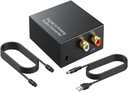 Optický L/R RCA 3,5mm DAC SPDIF prevodník Toslink