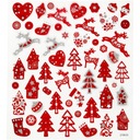 Red and White Holiday Stickers Creativ - Dánsko