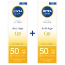 NIVEA SUN krém proti vráskam SPF 50 x 2 ks.