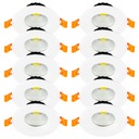 10 x LED COB DOWNLIGHT 230V 5W