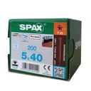 SPAX SKRUTKY 5x40 STARÉ ZLATÉ A2 200 KS