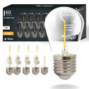 10x E27 LED FILAMENT 1W WARM žiarovka na girlandy