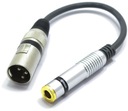 XLR MUŽSKÝ ADAPTÉR KONEKTOR 6.3 STEREO VITALCO