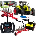 VEĽKÝ OVLÁDANÝ TRAKTOR S RC STROJNÝM TRAKTOROM 39cm U