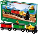 BRIO 33722 SVETOVÝ VLAK SAFARI VLAKOVÉ AUTÁ 3 PRVKY. SET