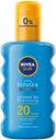 Nivea Sun, sprej na opaľovanie, SPF 20, 200 ml