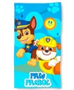 PAW PATROL Chase Rubble rýchloschnúca plážová osuška 70x140