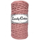 Šnúrka Lovely Cottons spletená 3 mm púdrovo ružová