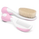 Chicco BRUSH + HREBENY PRÍRODNÉ BRISTLES RUŽOVÉ