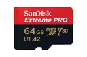 KARTA SANDISK EXTREME PRO microSDXC 64GB 200/90 MB