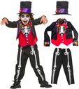 OUTFIT HALLOWEENSKÝCH ŠATY SKELET MEXICAN MARIACHI SKELETON 128/134